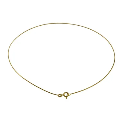 Zdjęcie produktu dla Choker Omega 0,8mm - 42cm - łańcuszek z żółtego złota próby 585