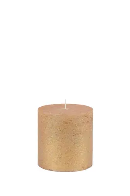 Productafbeelding van Rasteli Luz "Your Senses" stompkaars, goud, diameter 9 cm, hoogte 9 cm, set van 2 stuks
