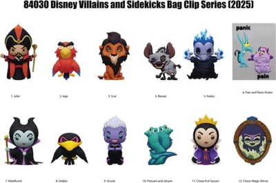 Produktbild von Disney 3D PVC-Taschenanhänger Villains Serie 4 Display (24)