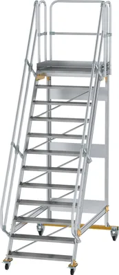 Image de Escalier à plateforme en aluminium mobile 60° 300752