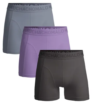 Produktbild von Muchachomalo Herren Boxershorts – 3er Pack – Baumwolle Stretch – Bequeme Unterwäsche – Größe XXL - SOLID1010-780