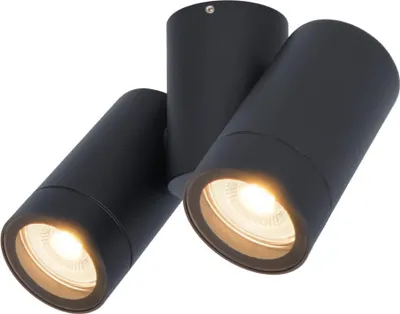 Produktbild von hoftronic Silva LED Deckenleuchte 8W 690lm 2700K Schwarz IP65 Schwenkbar