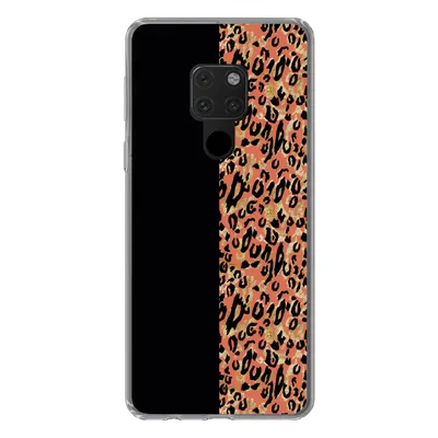 Produktbild von MuchoWow® Handyhülle Schutzhülle Hülle für Huawei P40 Lite Pantherdruck - Gold - Schwarz Silikon Softcase Handy Hülle - Handy