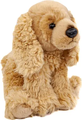 Zdjęcie produktu dla Przytulanka pies Cocker Spaniel 28 cm siedzący złoty blond