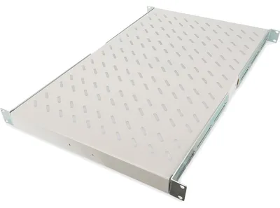 Productafbeelding van DIGITUS DN-19 TRAY-1-1000: 19-inch legplank, 1 HE, vaste installatie, diepte: 720 mm