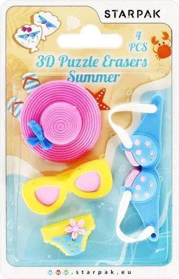 Image de Puzzle 3D gomme 4 pièces Été