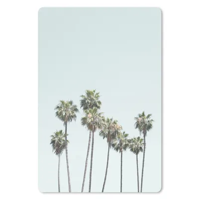 Produktbild von MuchoWow® Mauspad Mousepad Palmen - Grün - Natur - Blau 18x27 cm - Mousepads - Maus Mat - Pad - Mausunterlage