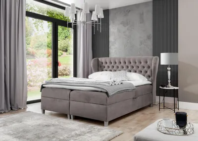 Produktbild von Chesterfield Boxspringbett Luxus Schlafzimmer Einrichtung Modern Polsterbett