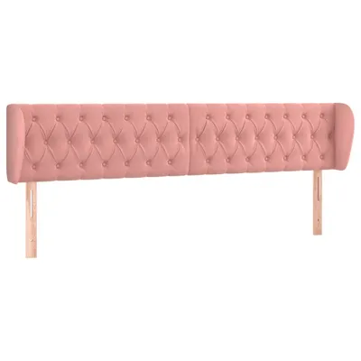 Produktbild von Kopfteil mit Ohren Rosa 183x23x78/88 cm Samt