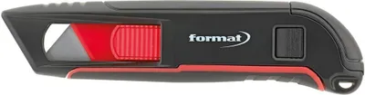 Obrázok produktu pre FORMAT, bezpečnostný nôž s automatickým vťahovaním čepele, vrátane 2 čepelí