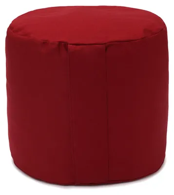 Produktbild von yogabox Glückssitz® Rondo Big D - regional hergestellt - bordeaux 36 x 36 x 28 cm Buchweizenschalen