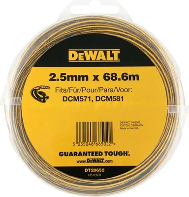 Produktbild von DEWALT Trimmerfaden Rund Ø 2,5 mm 68,6 m