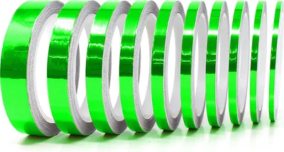 Produktbild von 8,5m Zierstreifen 12mm Chrom Grün Auto Motorrad Dekorstreifen Seitenstreifen