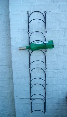 Produktbild von Weinregal Flaschenständer Flaschenhalter, für die Wand 6er Eisen