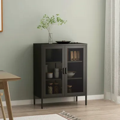 Produktbild von Sideboard 'Falköping' 80x40x101,5cm Schwarz