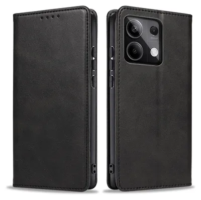 Produktbild von Handyhülle für Xiaomi Redmi Note 13 Pro 5G Kunstleder Flip Cover Hülle Klapphülle Case Kartenfach Farbe: Schwarz
