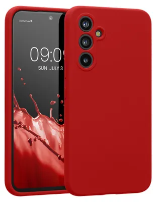 Produktbild von kwmobile Hülle kompatibel mit Samsung Galaxy A54 5G - Hülle Silikon gummiert - Handyhülle - Handy Case in Klassisch Rot