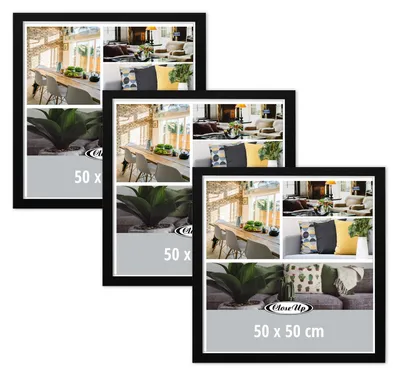 Produktbild von Posterrahmen 50 x 50 cm schwarz 3er Set
