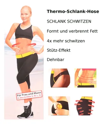 Produktbild von SmartTex Thermo-Schlank-Hose Sporthose Trainingshose Trainingsersatz Schwitzhose