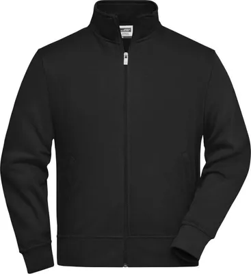 Produktbild von Sweat-Jacke mit Stehkragen und Reißverschluss black, Gr. M