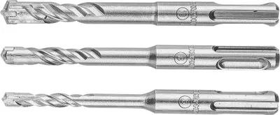 Zdjęcie produktu dla GRAPHITE Zestaw wierteł do betonu SDS Plus, quatro, zestaw 3 szt. - 6, 8, 10 x 110 mm
