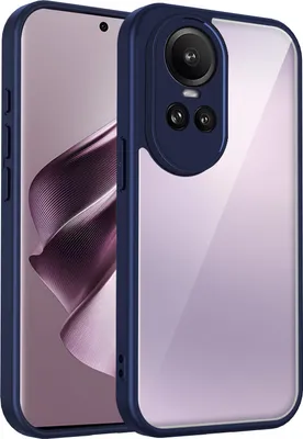 Obrázek produktu pro Pouzdro pro Oppo Reno10 Pro průhledný zadní kryt s TPU rámečkem, odolné proti nárazům Modrý