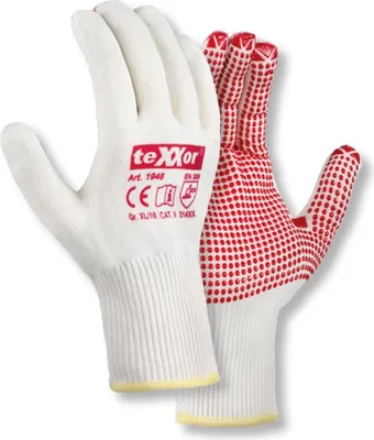 Immagine prodotto di 12 paia di guanti in maglia fine COTONE/NYLON taglia 8