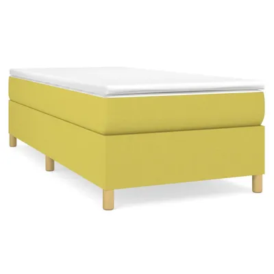 Imagen del producto de vidaXL Estructura de cama con somier, color verde, 80x200 cm, tapizada en tela