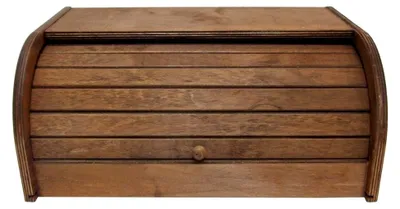 Produktbild von Brotkästen Dunkel Rustikal 16,4 L x 38,6 H x 24,8 B cm