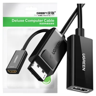 Immagine prodotto di Adattatore, cavo Displayport (maschio) - Hdmi (femmina) Ugreen Mm137, 4K (nero)