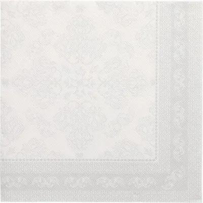 Produktbild von Servietten "ROYAL Collection" 1/4-Falz 40 cm x 40 cm weiss "Arabesque"