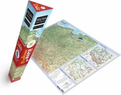 Productafbeelding van Polska mapa fizyczna PLAKAT