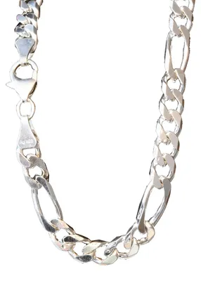 Produktbild von Silberkette Figarokette Länge 55cm - Breite 6,0mm - 925 Silber