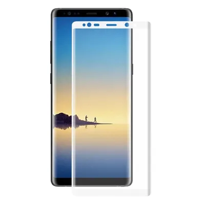 Zdjęcie produktu dla Ochraniacz ekranu Samsung Galaxy Note 8 ze szkła pancernego 3D Biały