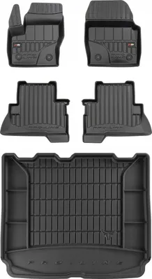 Image de Tapis de sol et tapis de coffre 3D SET Ford Kuga Mk2 2012-2019 noir