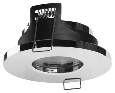 Image de Spot encastré de 85 mm de diamètre, pour ampoule GU10, finition chrome