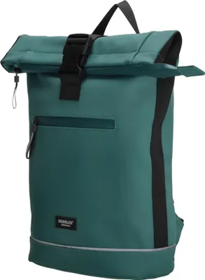 Produktbild von Kleiner Damen Roll up Rucksack Plane Tasche Fahrradrucksack Kurier Rollup Bag  Petrol