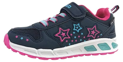 Image de Lico Blinky - Chaussures pour filles, chaussures de sport, chaussures d'intérieur, couleur bleue, style décontracté