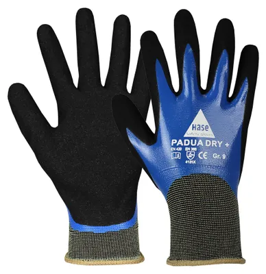 Produktbild von Hase Montagehandschuhe Padua Dry+ Größe 9, Nylon 10 Stk
