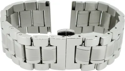 Produktbild von Minott > Uhrenarmband 22mm > Edelstahl silberfarben matt / glänzend