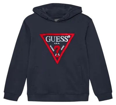 Immagine prodotto di Guess - Felpa con cappuccio per bambino NA810 (128) (blu navy)