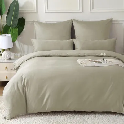 Produktbild von Bettwäsche-Set 4-teilig 135x200 cm Baumwolle Satin Mistsage