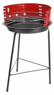Productafbeelding van Grill 33 cm - Draagbare Rookvrije met Stevige Ondersteuning