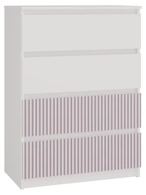 Produktbild von Topeshop M4 FR PINK KPL, Pink, Weiß, 4 Schublade(n), Partikelbord, 700 mm, 400 mm, 970 mm