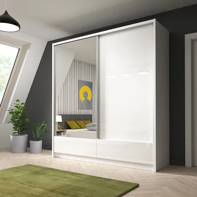 Produktbild von Garderobe Aufbewahrung 200cm Regal Schrank Archiv Schiebetüren Schiebetüren Büro