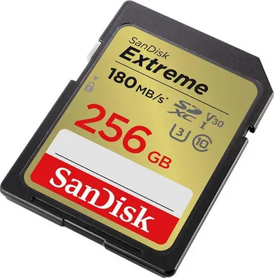 Immagine prodotto di SanDisk Extreme SDXC 256GB UHS-I C10 U3 V30