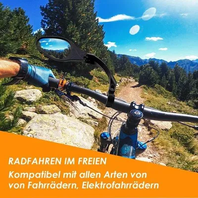 Productafbeelding van Famanu achteruitkijkspiegel voor fietsen, flexibel ontwerp - 1 stuk
