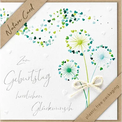 Produktbild von bsb 694011-2 Geburtstagskarte - Natur Card, inkl. Umschlag