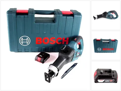 Immagine prodotto di Sega alternativa a batteria Bosch GSA 18V-32, sega a gattuccio brushless da 18 V in valigetta da artigiano + 1 batteria da 2,0 Ah - senza caricabatterie