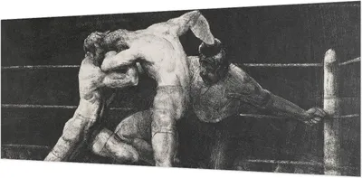 Produktbild von Wandtapete - Dekorative Tapete für Wohnzimmer- Tapetenfolie für Wanddekoration - 208x146 cm - Boxerduell